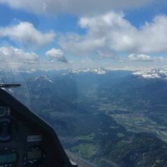 Flugwegposition um 12:03:34: Aufgenommen in der Nähe von Gemeinde Weißensee, Österreich in 2874 Meter